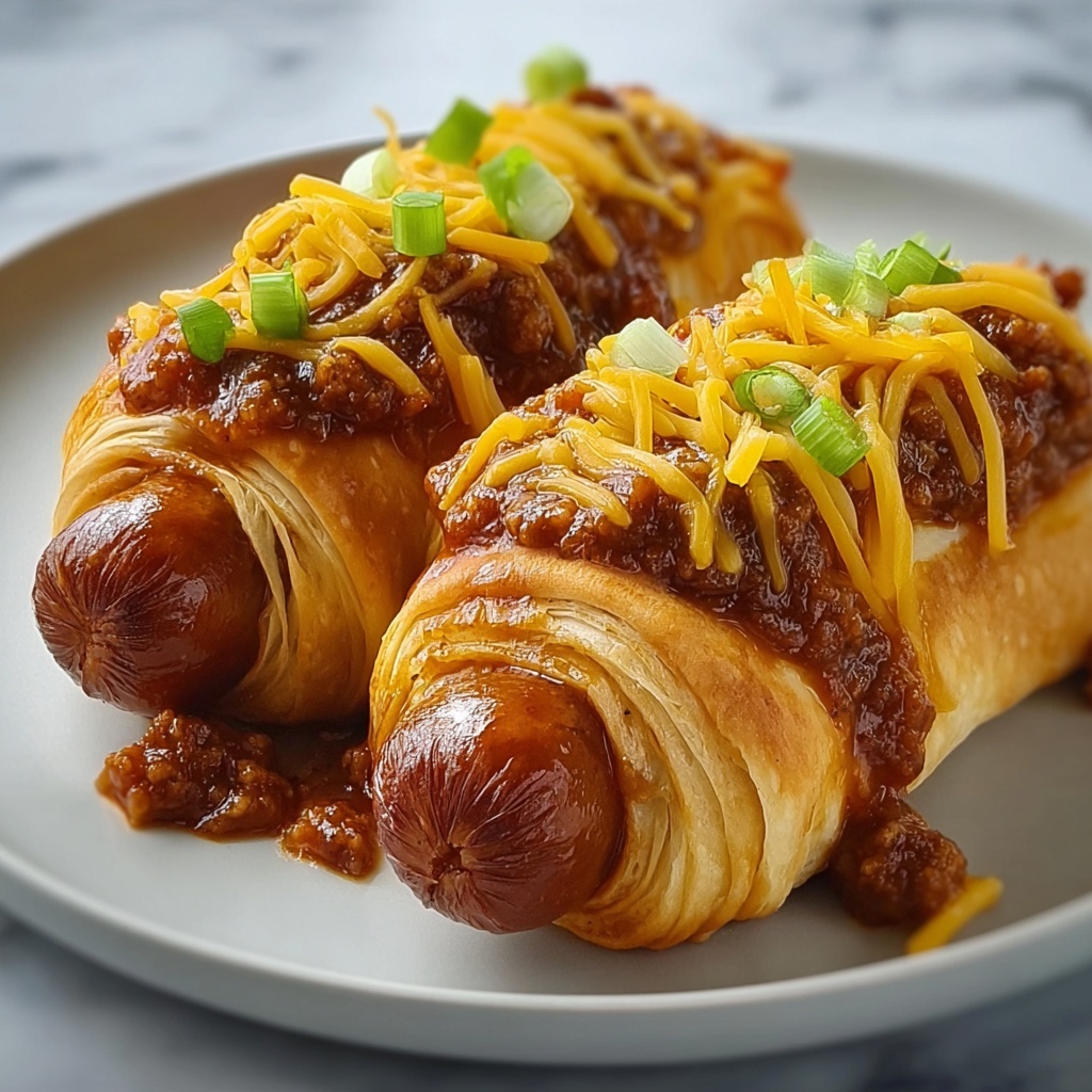 Crescent Roll Chili Dog Delight Recipe - Recipe Image