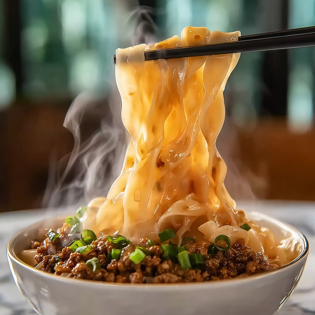 Savory Pork Potsticker Noodle Bowl Recipe - Recipe Image