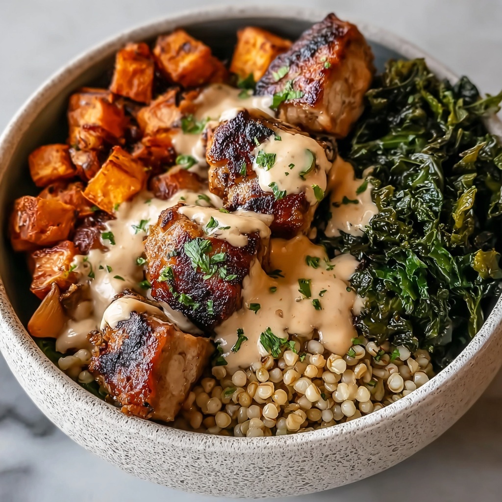 Maple Dijon Chicken Sweet Potato Bowls Recipe - Recipe Image