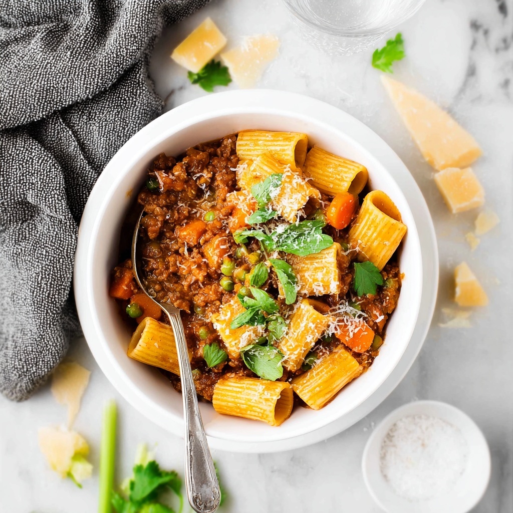 One Pot Rigatoni Bolognese Recipe - Recipe Image