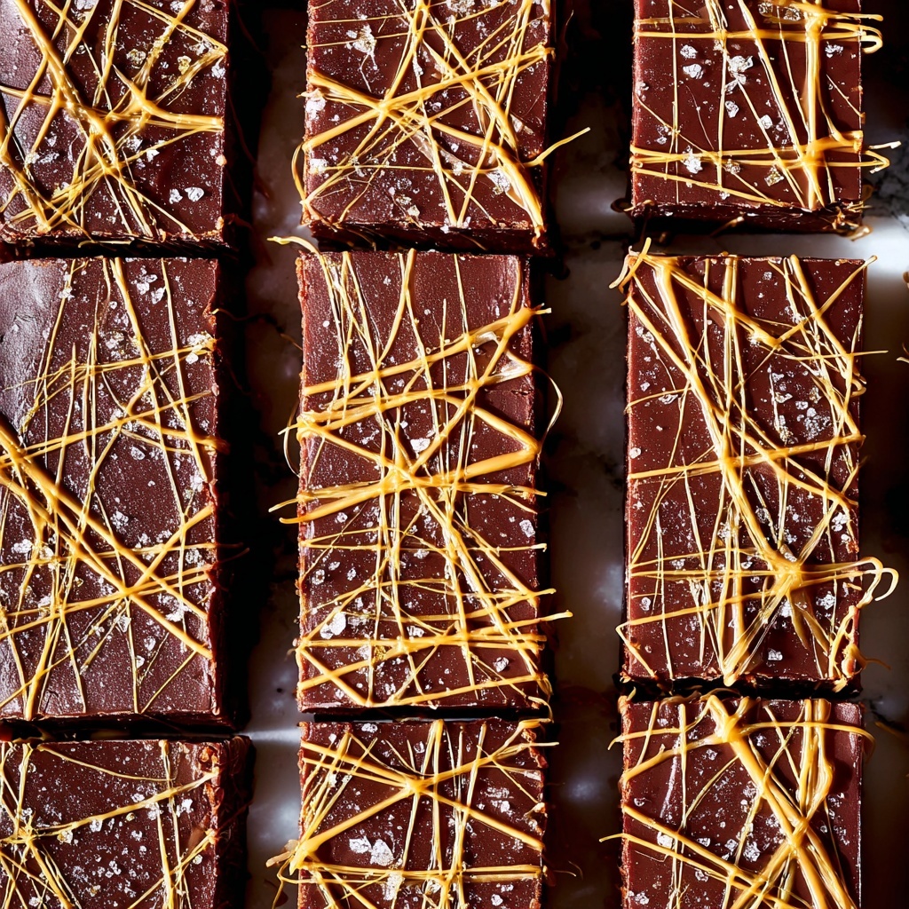 Salted Dark Chocolate Caramel Rice Krispie Treats Recipe - Recipe Image