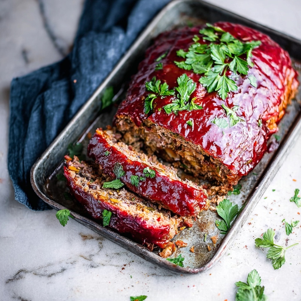 Bacon-Wrapped Meatloaf with Savory Meatloaf Sauce Recipe - Recipe Image