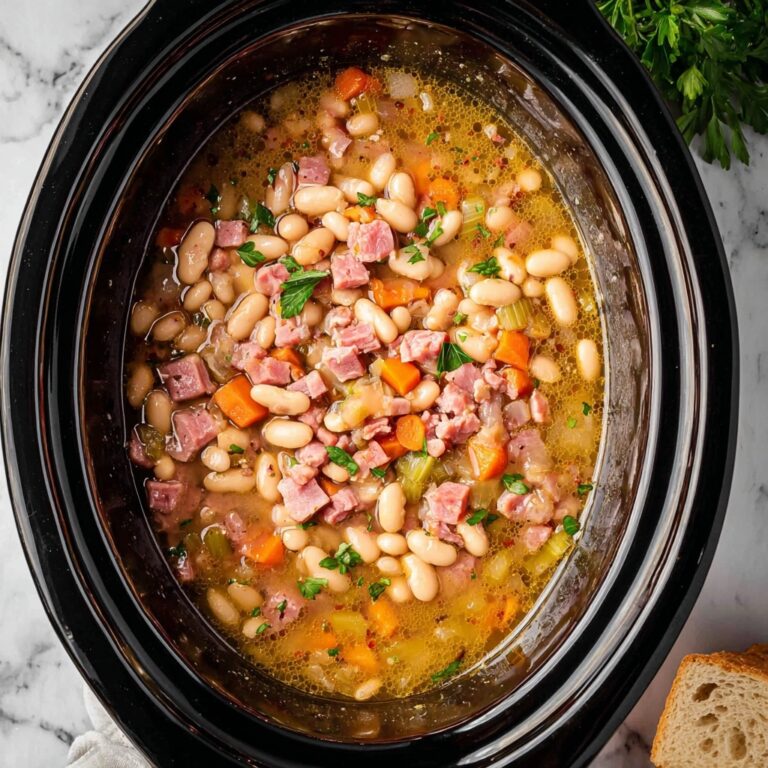 Slow Cooker Ham and Bean Soup Recipe