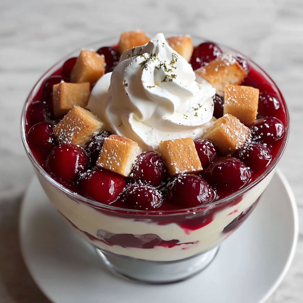Cherry Cheesecake Trifle Recipe - Recipe Image