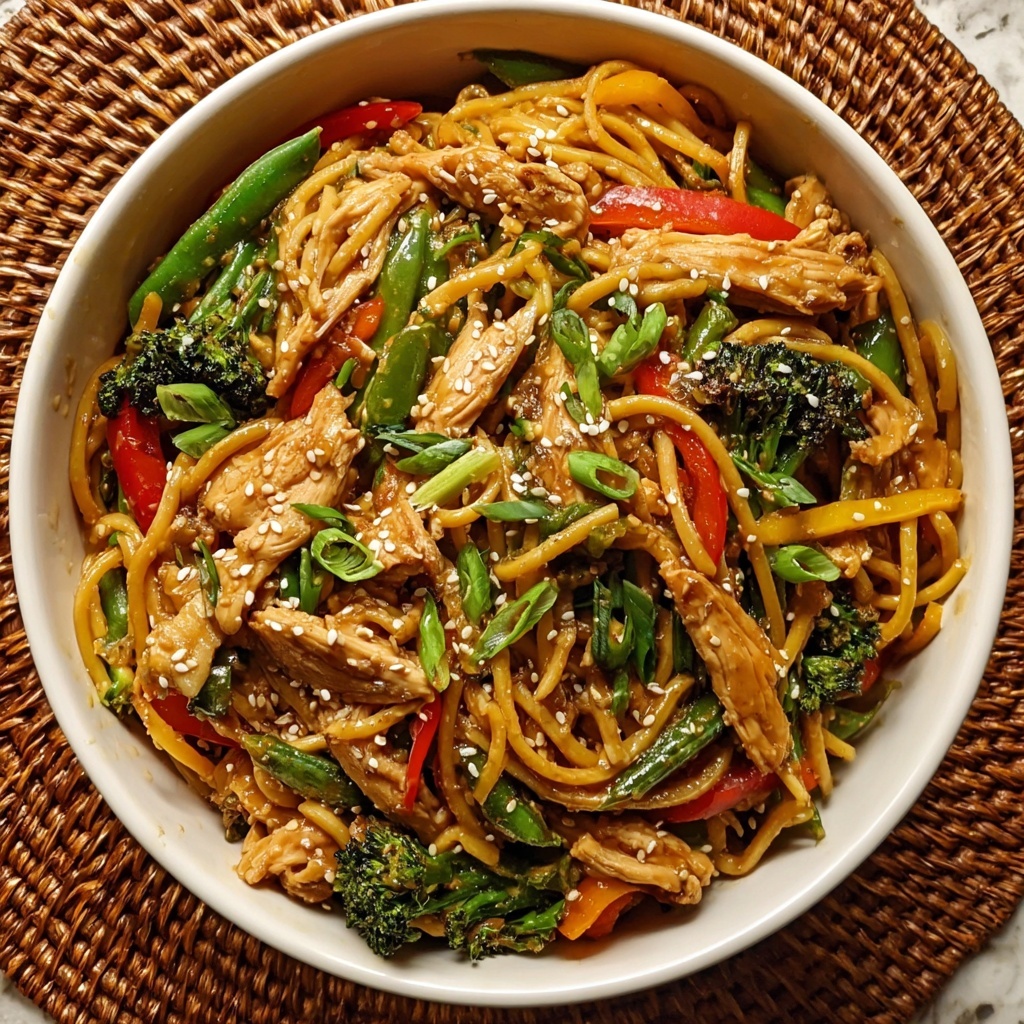 Garlic Chicken Lo Mein Recipe - Recipe Image