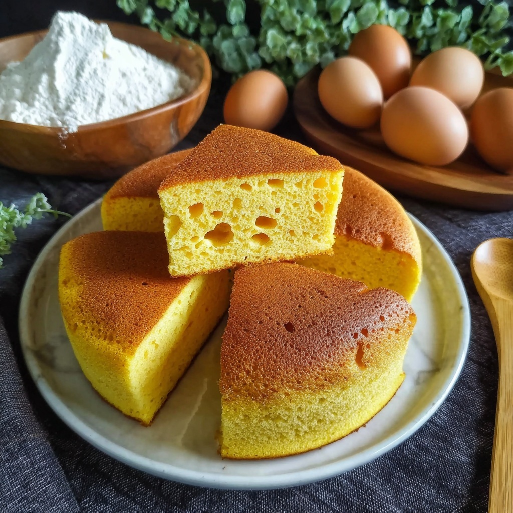 Chinese Steamed Egg Cake Recipe - Recipe Image