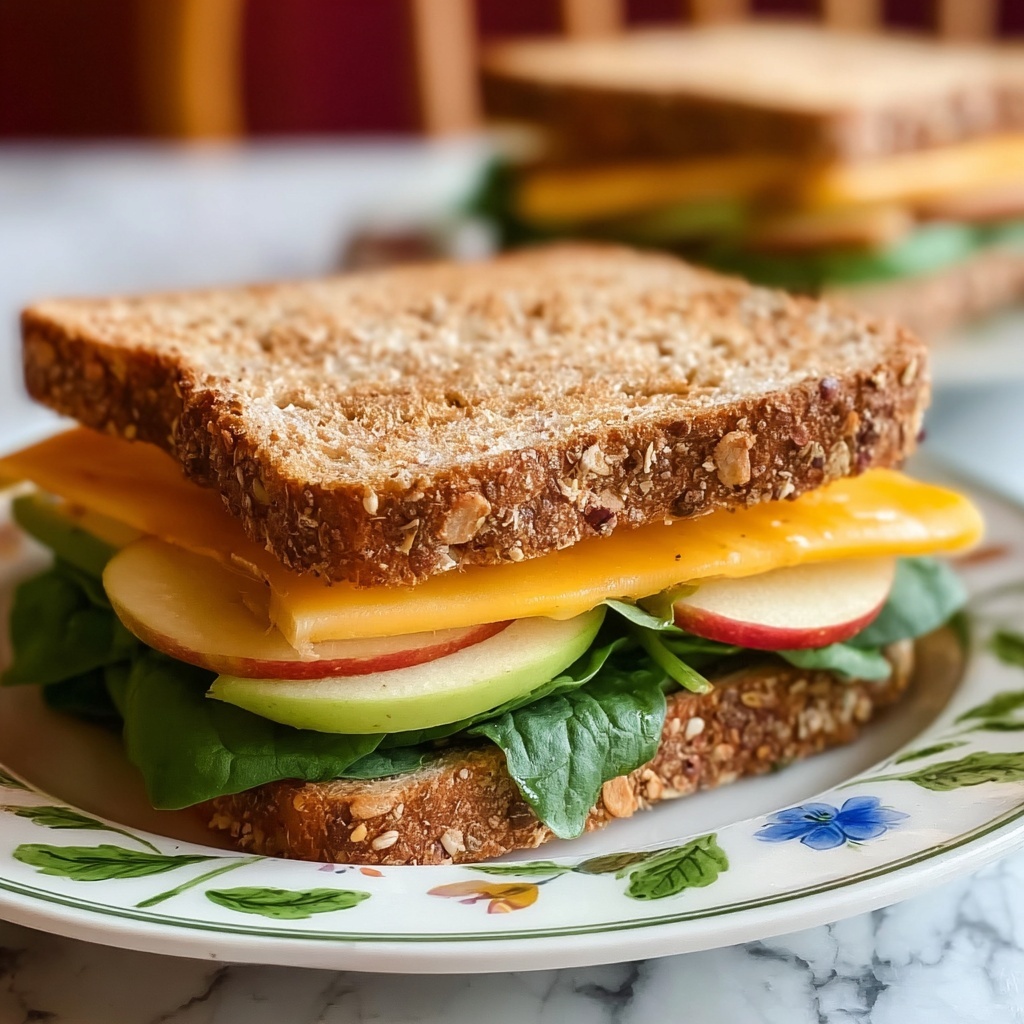Hot Honey Apple Cheddar Sandwich Recipe - Recipe Image