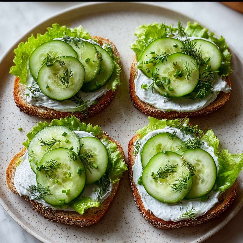 Cucumber Salad Sandwiches Recipe - Recipe Image