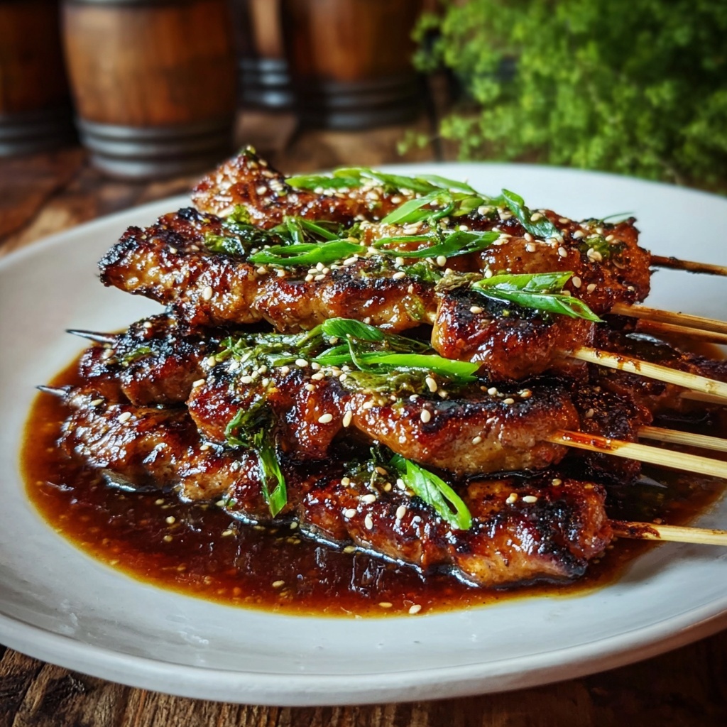 Japanese Chicken Yakitori Skewers Recipe - Recipe Image