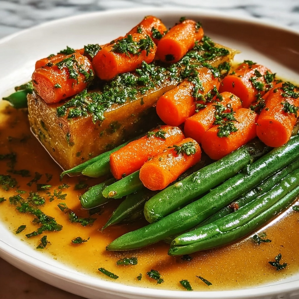 Honey Glazed Carrots and Green Beans Recipe - Recipe Image