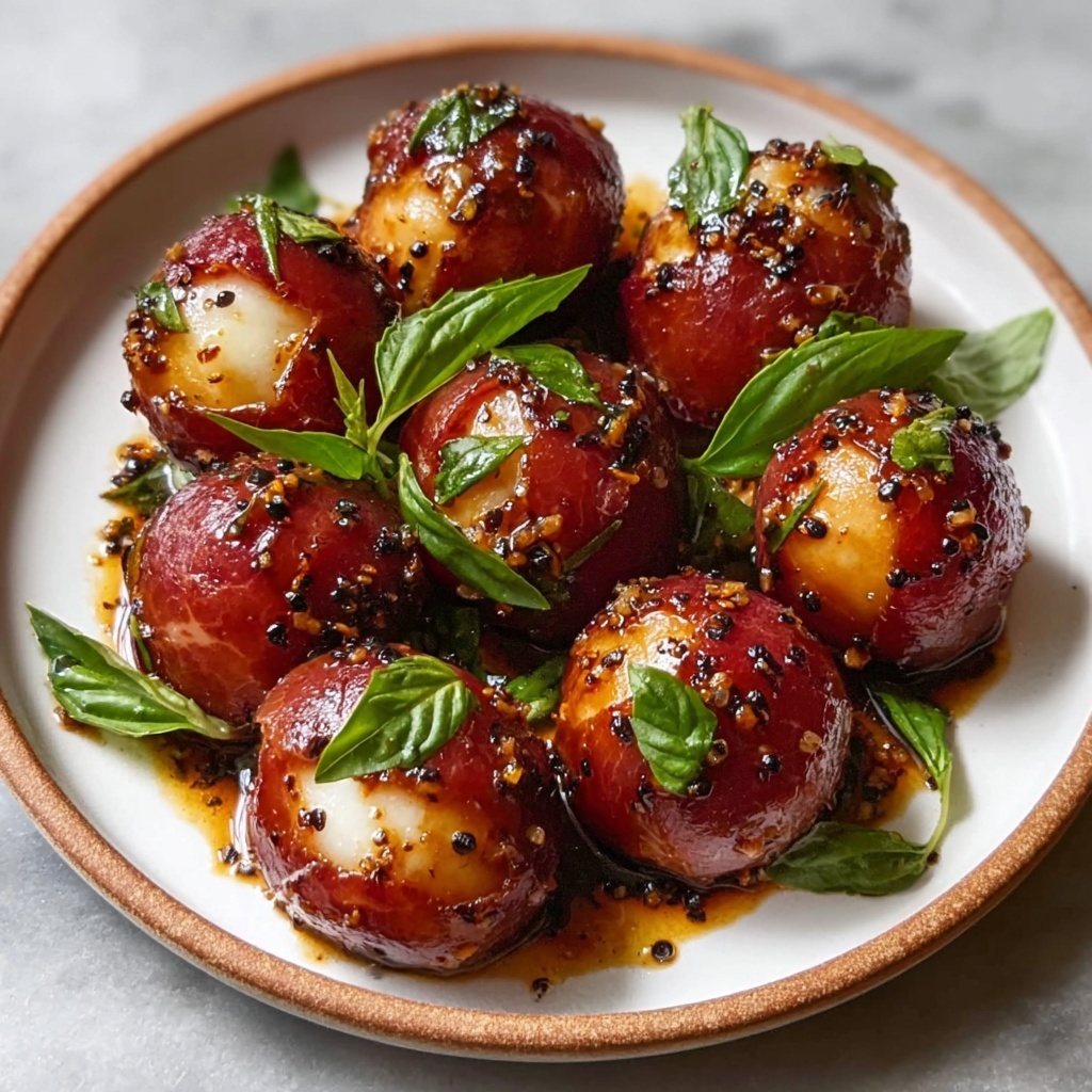 Prosciutto Wrapped Mozzarella Bites Recipe - Recipe Image