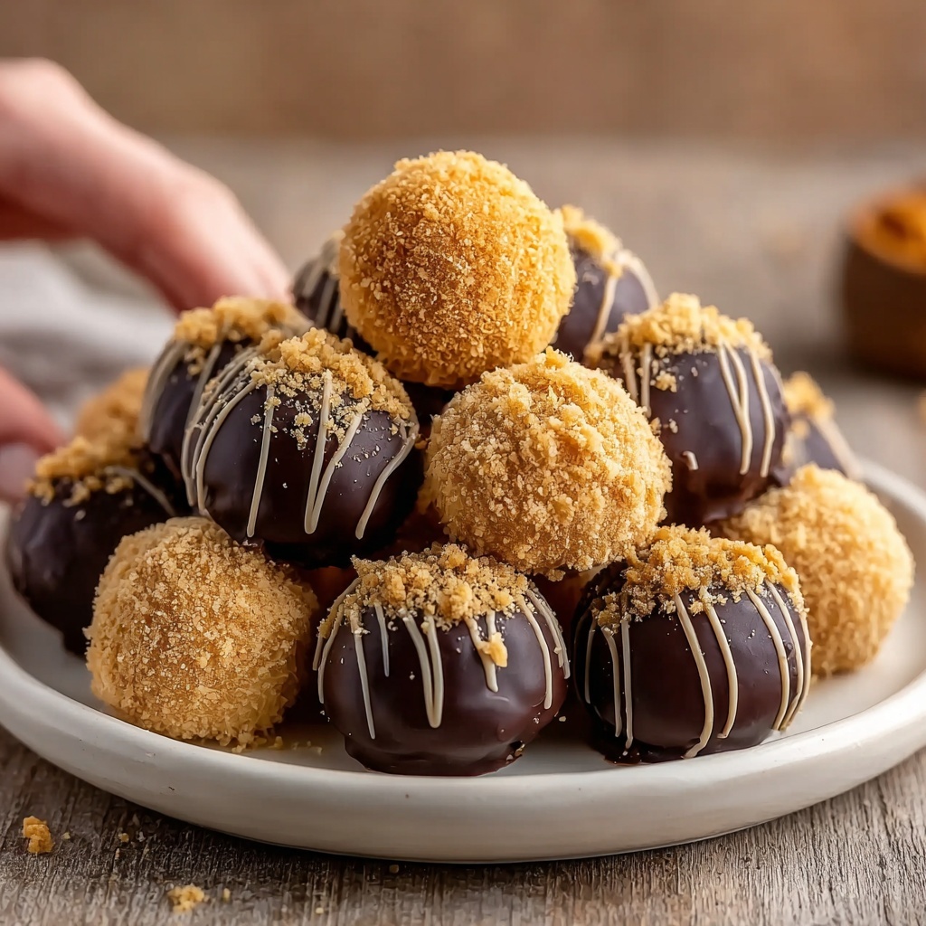 Decadent No-Bake Biscoff Truffles with Creamy Chocolate Coating Recipe - Recipe Image