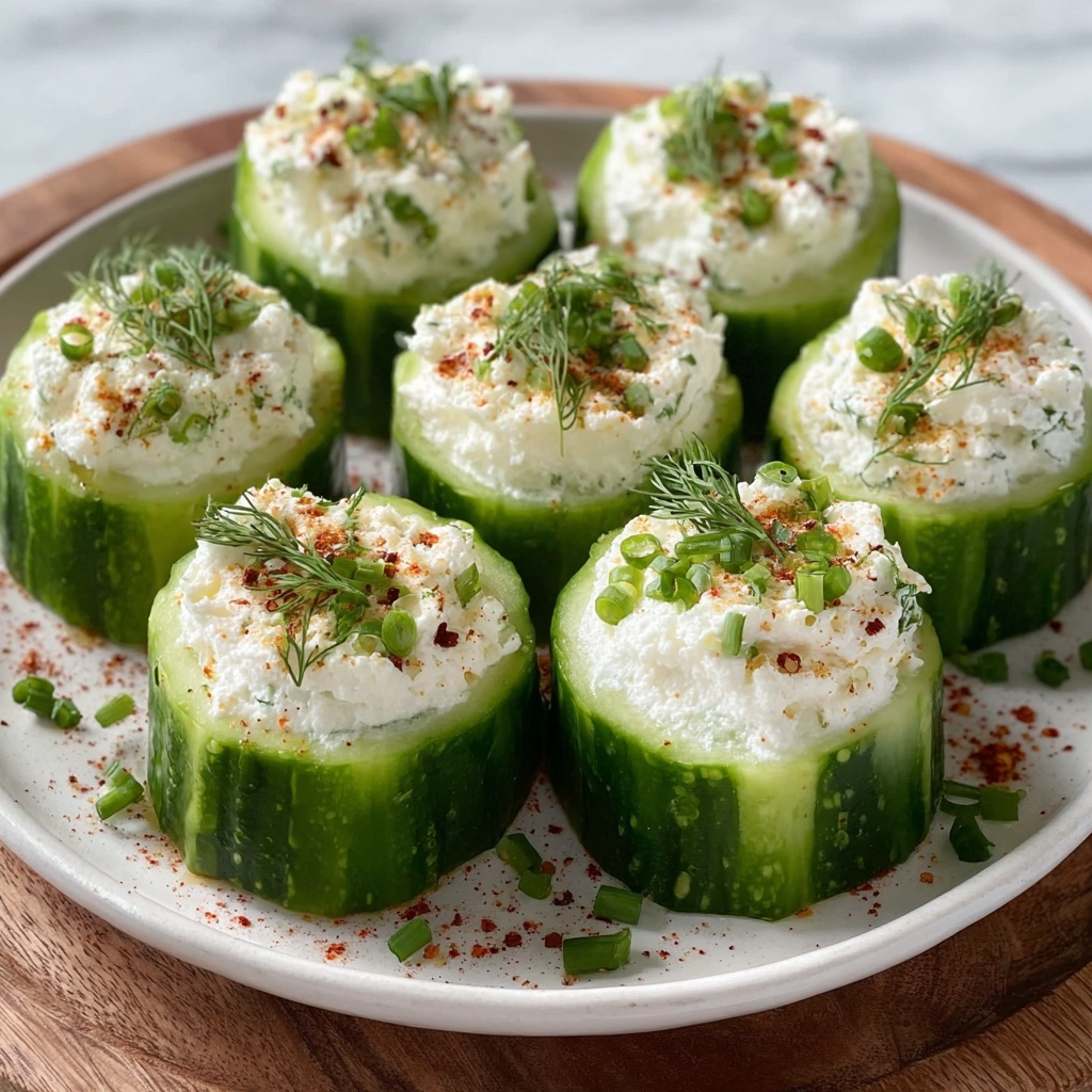 Cucumber Cottage Cheese Bites Recipe - Recipe Image
