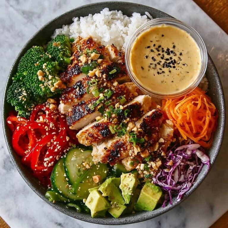 Thai Peanut Chicken Buddha Bowl Recipe