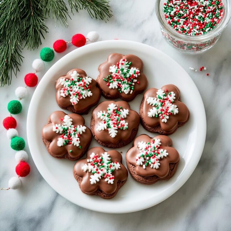 Chocolate Christmas Cookies with Festive Glaze Recipe