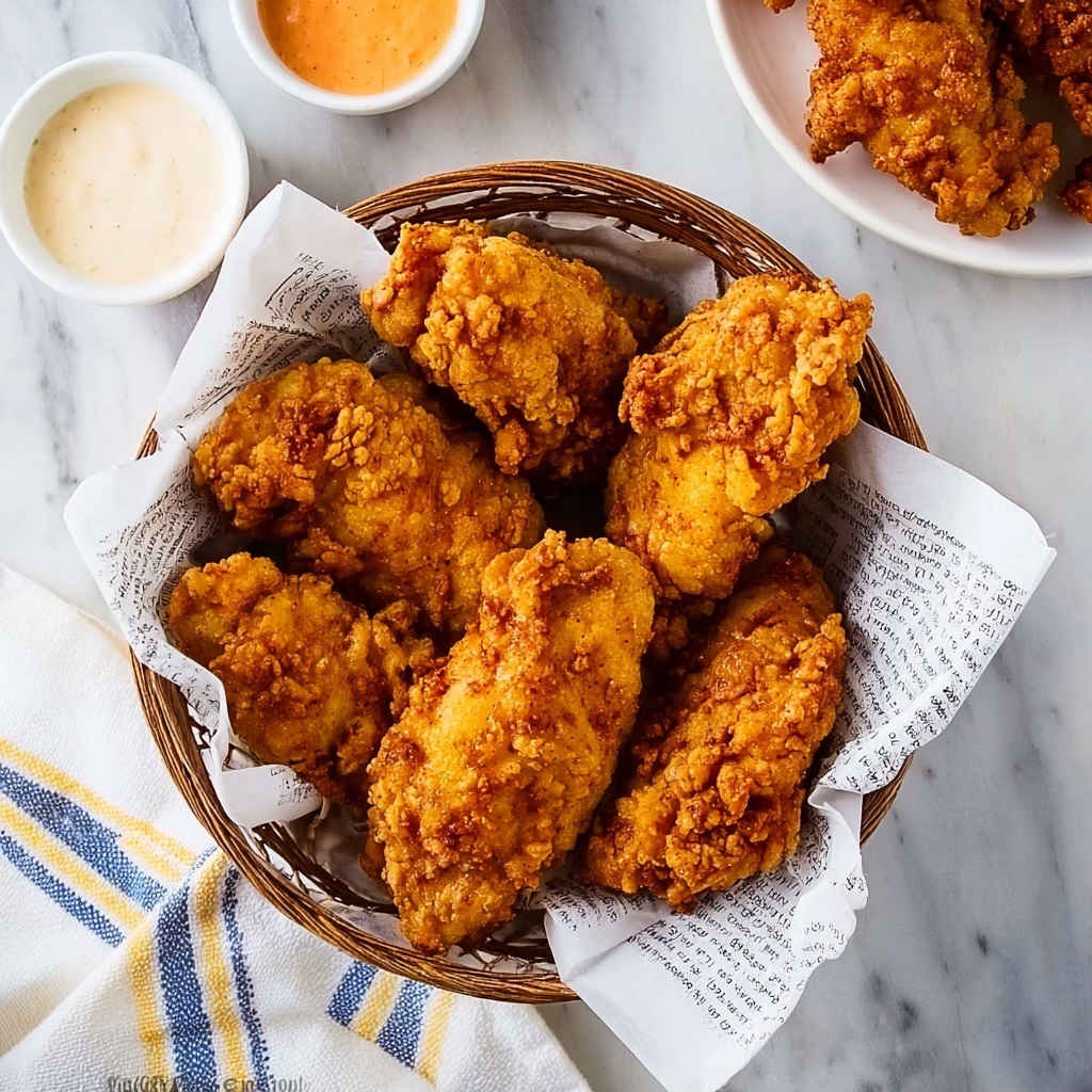 Crispy Chicken Tenders with Buttermilk and Hot Sauce Recipe - Recipe Image