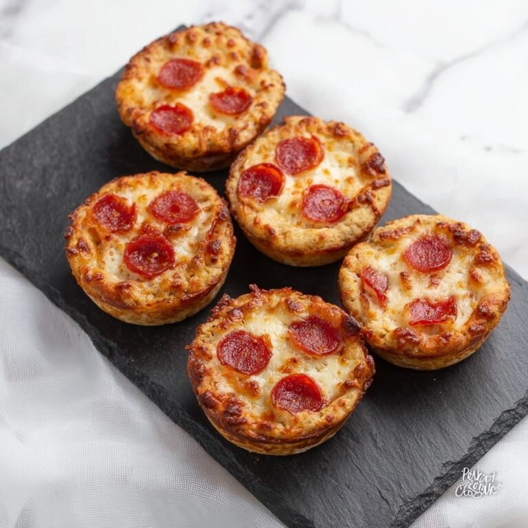 Mini Deep Dish Pepperoni Pizzas Recipe