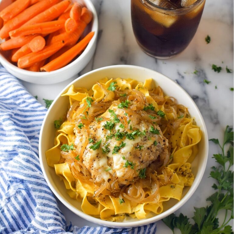 Crockpot French Onion Chicken Recipe