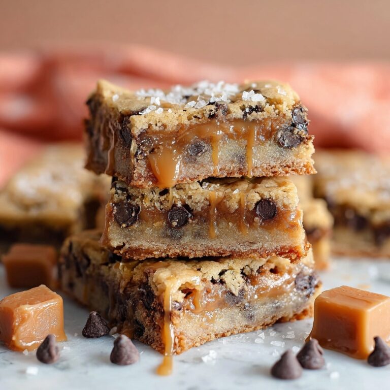 Salted Caramel Chocolate Chip Cookie Bars Recipe