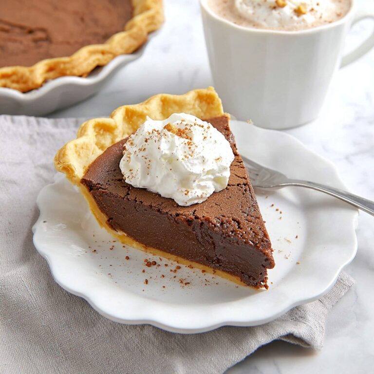 Rich and Fudgy Chocolate Pie Recipe