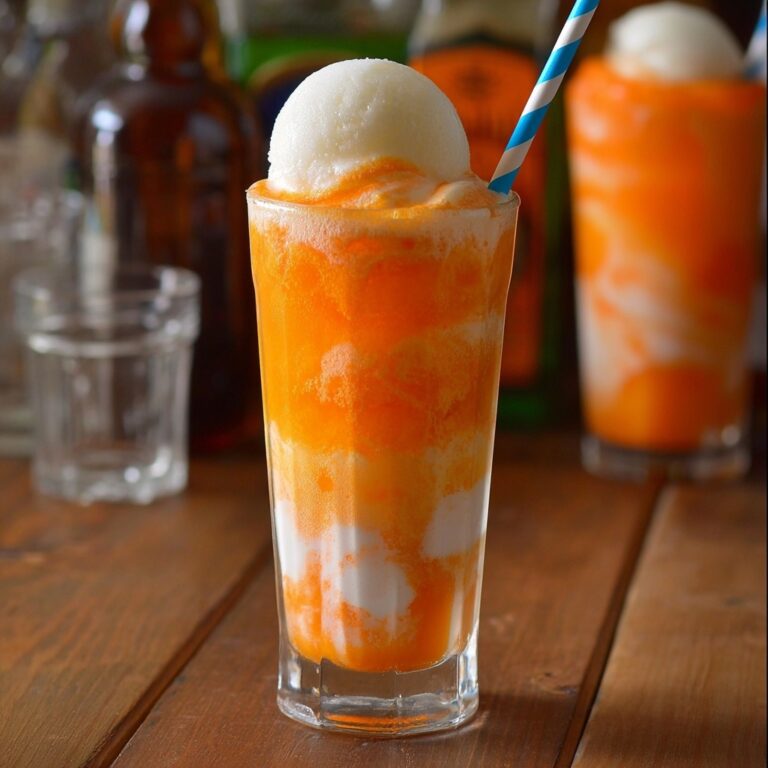 Boozy Creamsicle Float Recipe