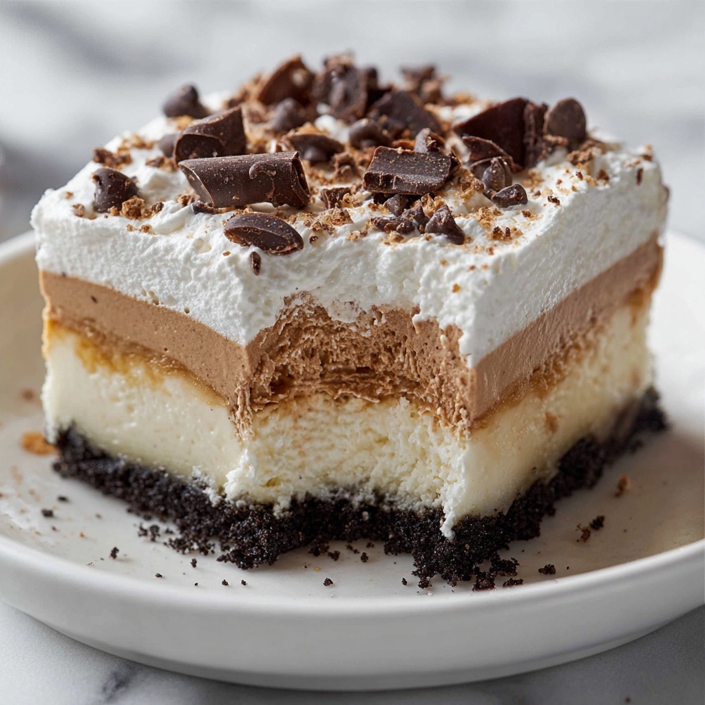 No Bake Chocolate Lasagna Recipe - Recipe Image