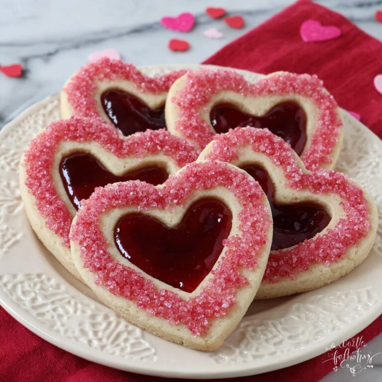Valentine Sandwich Cookies with Strawberry Jam Recipe