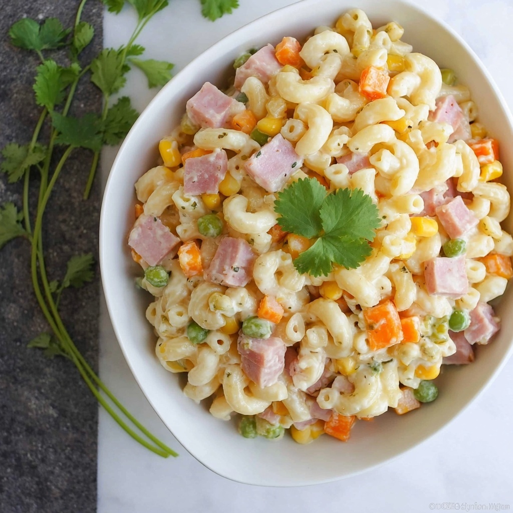 Mexican Macaroni Ham Salad Recipe - Recipe Image