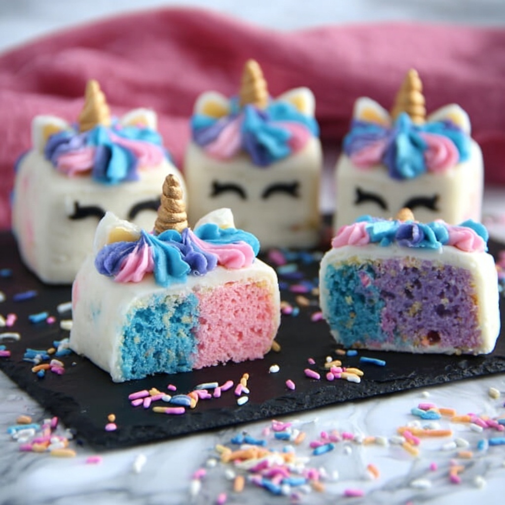Easy Unicorn Petit Fours Recipe - Recipe Image