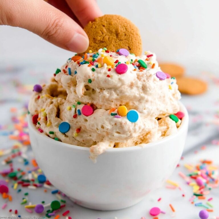 Dunkaroo Dip with Funfetti Cake Mix, Cool Whip, and Rainbow Sprinkles Recipe