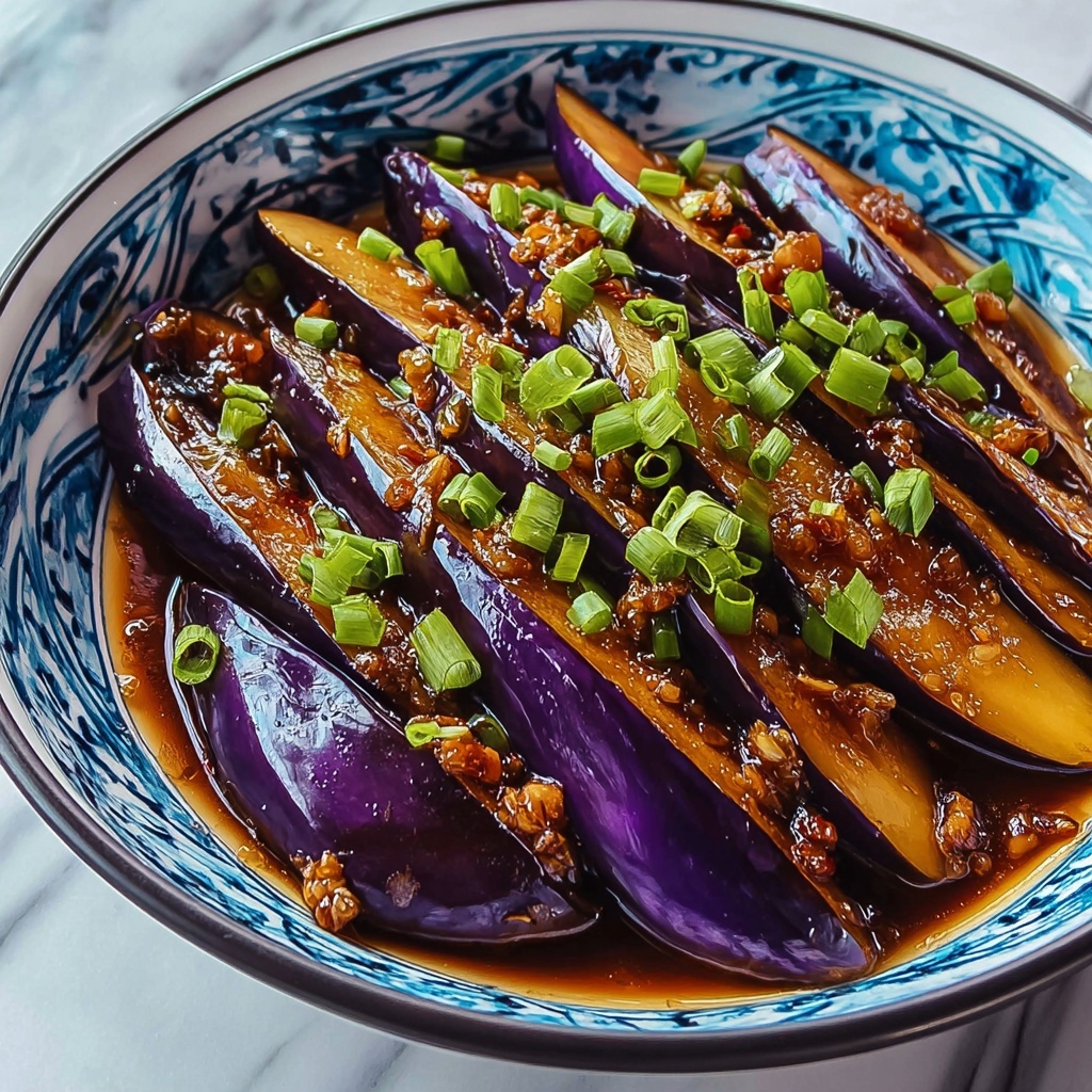 Savor the Best Chinese Eggplant with Garlic Sauce Recipe - Recipe Image