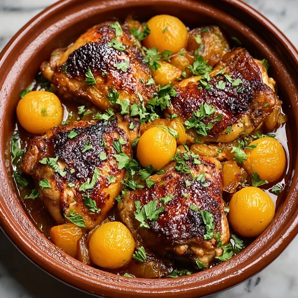 Irresistibly Tender Traditional Moroccan Chicken Tagine Recipe - Recipe Image