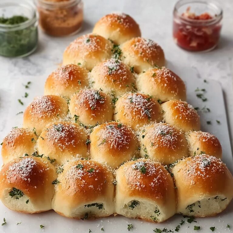 Irresistibly Cheesy Pull-Apart Christmas Tree Bread Recipe