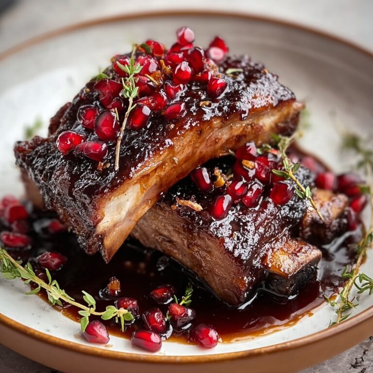 Irresistibly Tender Pomegranate Braised Short Ribs Recipe
