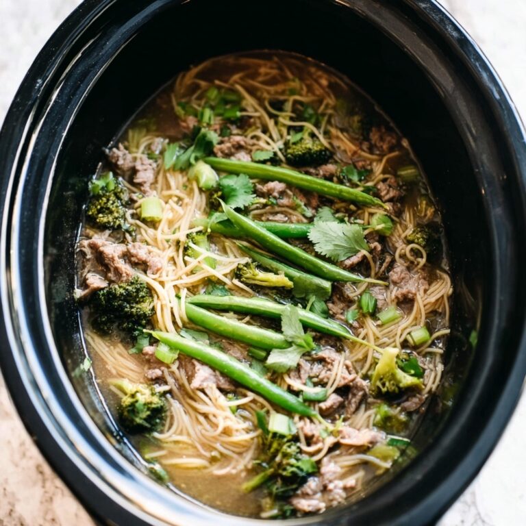 Slow Cooker Asian Pork Noodles Recipe