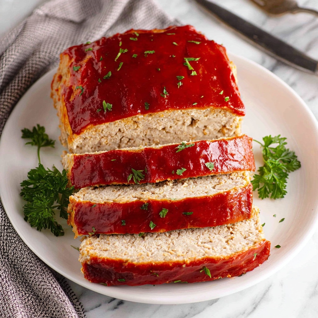 Chicken Meatloaf with Parmesan and Tangy Glaze Recipe - Recipe Image