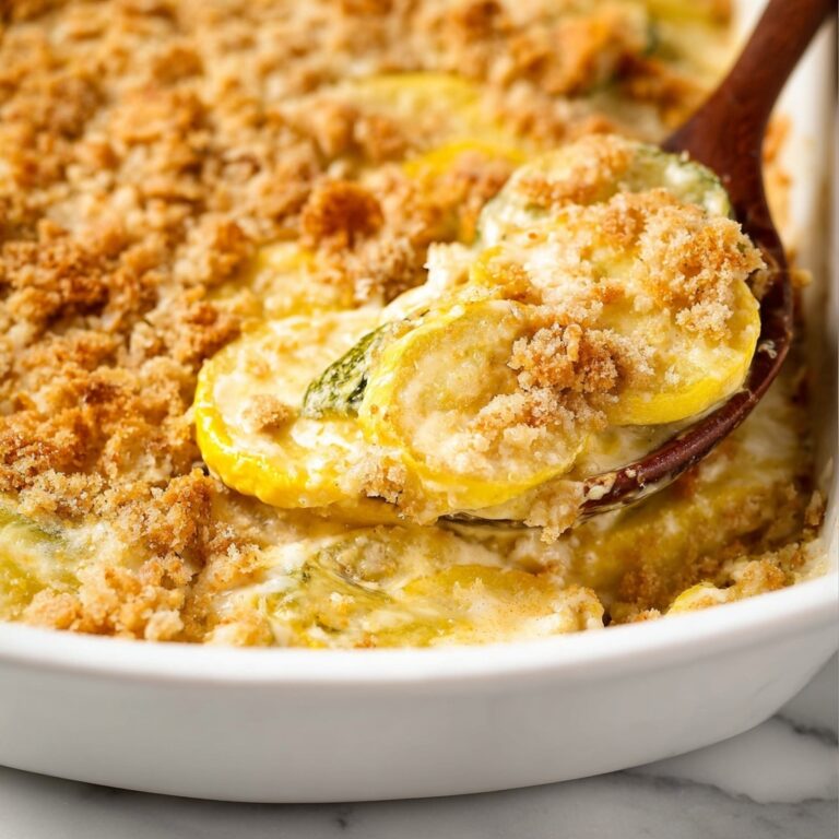 Cheesy Baked Yellow Squash Casserole Recipe