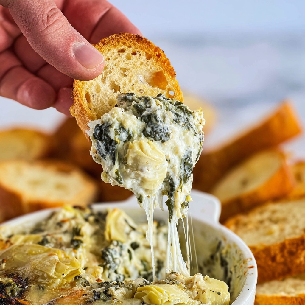 Baked Spinach Artichoke Dip Recipe - Recipe Image