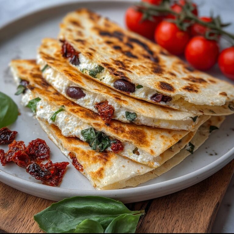 Grilled Spicy Mediterranean Quesadillas Recipe