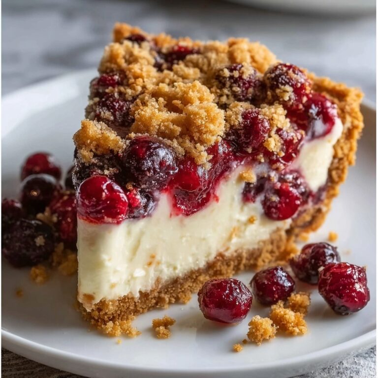 Cranberry Cream Cheese Crumb Pie Recipe