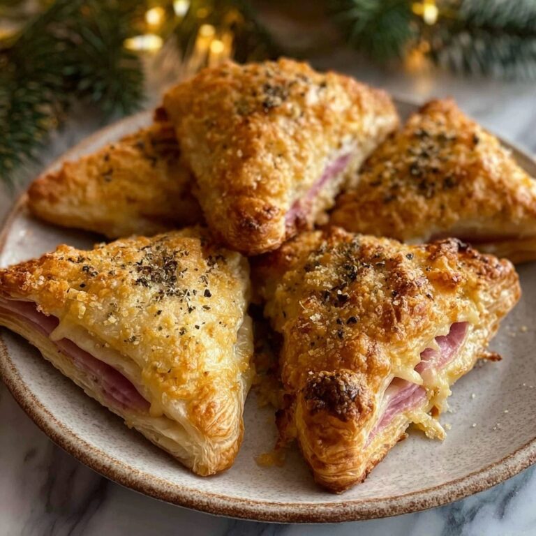 Ham & Cheese Puff Pastry Christmas Trees Recipe