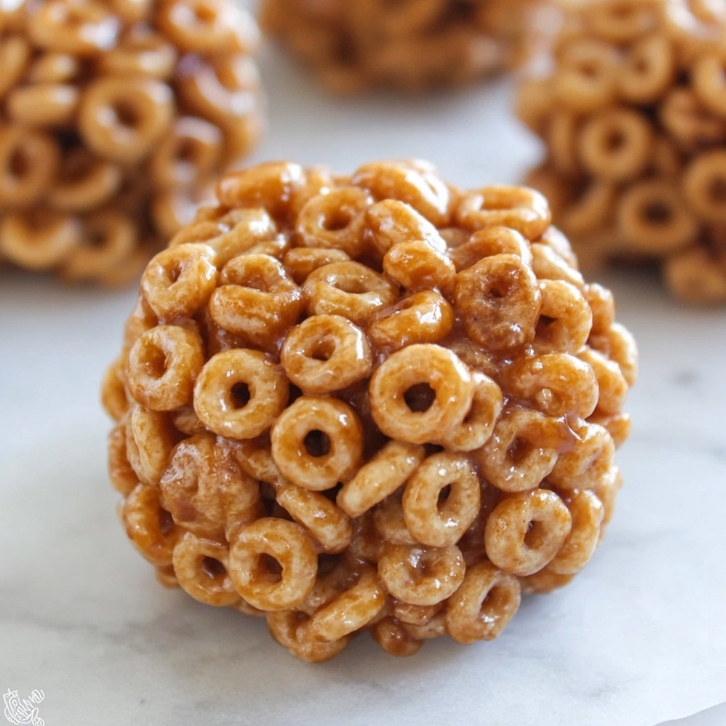 Peanut Butter Cereal Balls Recipe - Recipe Image
