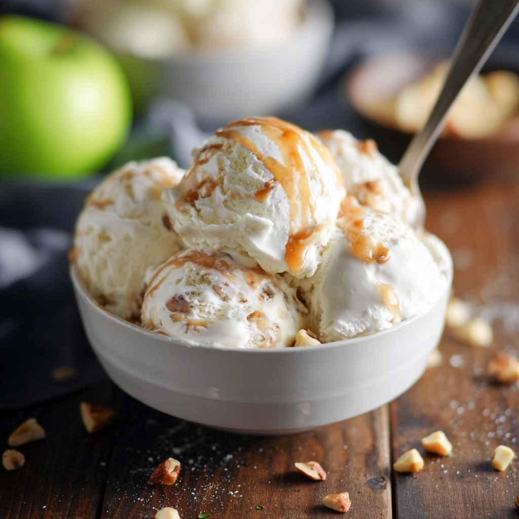 Caramel Apple No Churn Ice Cream Recipe - Recipe Image