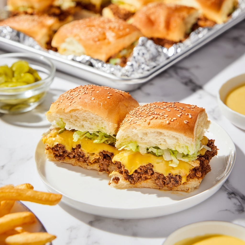 Big Mac Sliders Recipe - Recipe Image