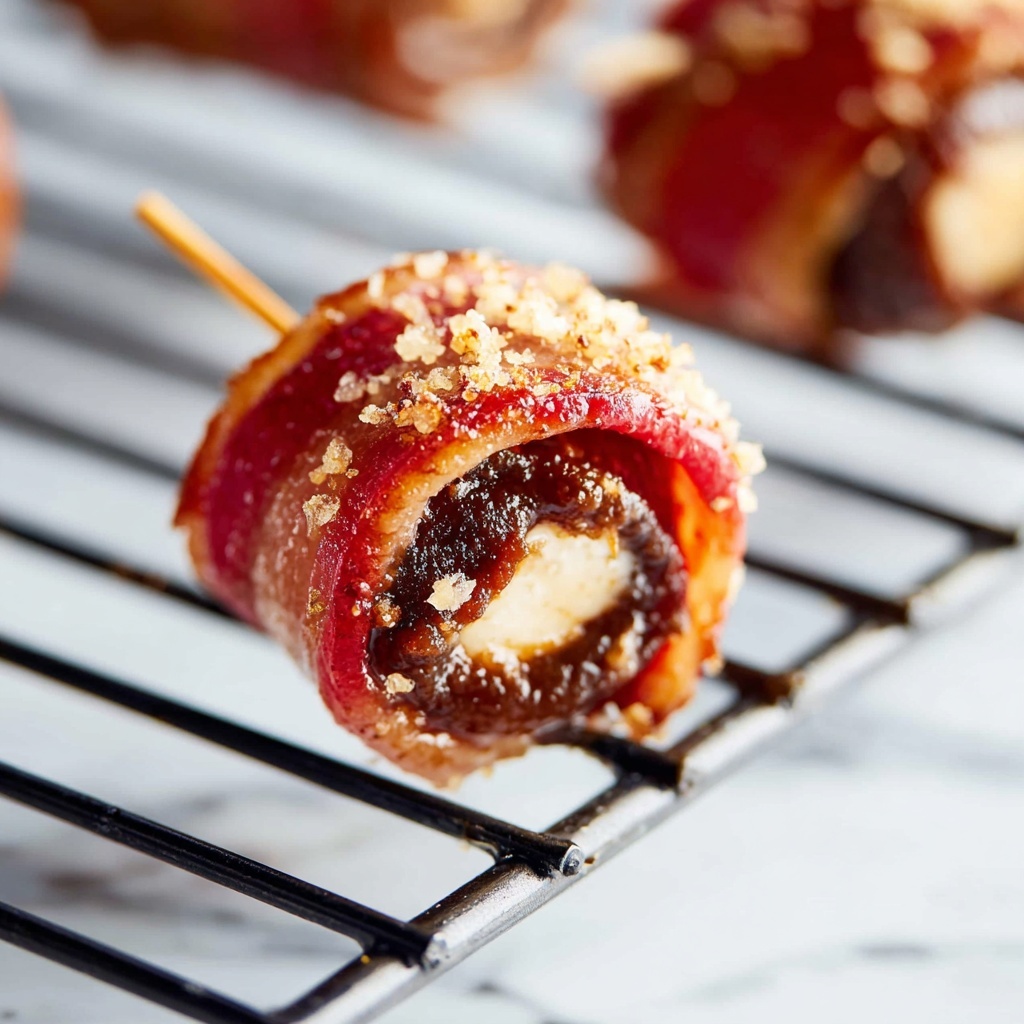 Bacon-Wrapped Dates Stuffed with Goat Cheese and Spiced Brown Sugar Recipe - Recipe Image
