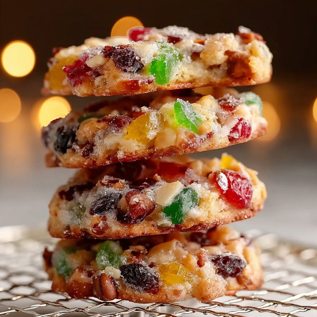 Irresistibly Easy Christmas Fruitcake Cookies Recipe - Recipe Image