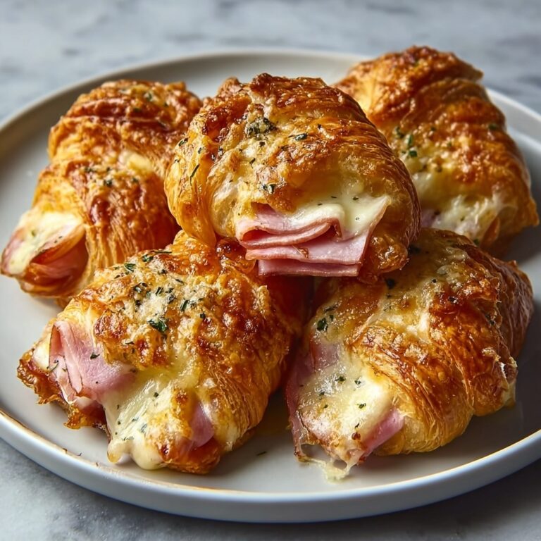 Oven-Baked Croissants with Ham and Cheese Recipe