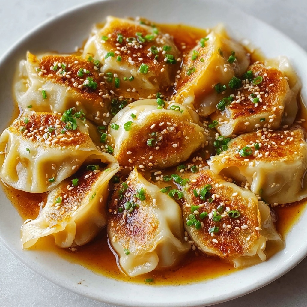 Steamed Dumplings with Homemade Dumpling Sauce Recipe - Recipe Image