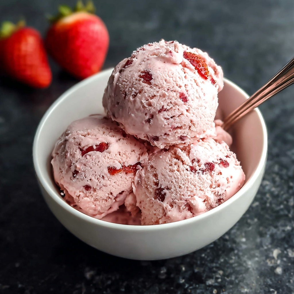Strawberry No-Churn Ice Cream Recipe - Recipe Image
