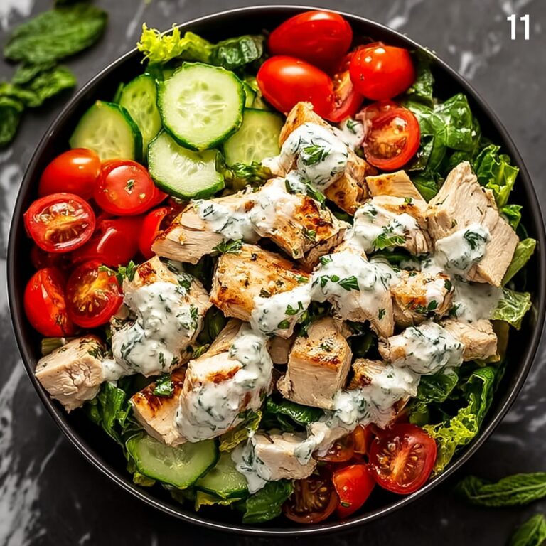 Mediterranean Tzatziki Chicken Salad Recipe